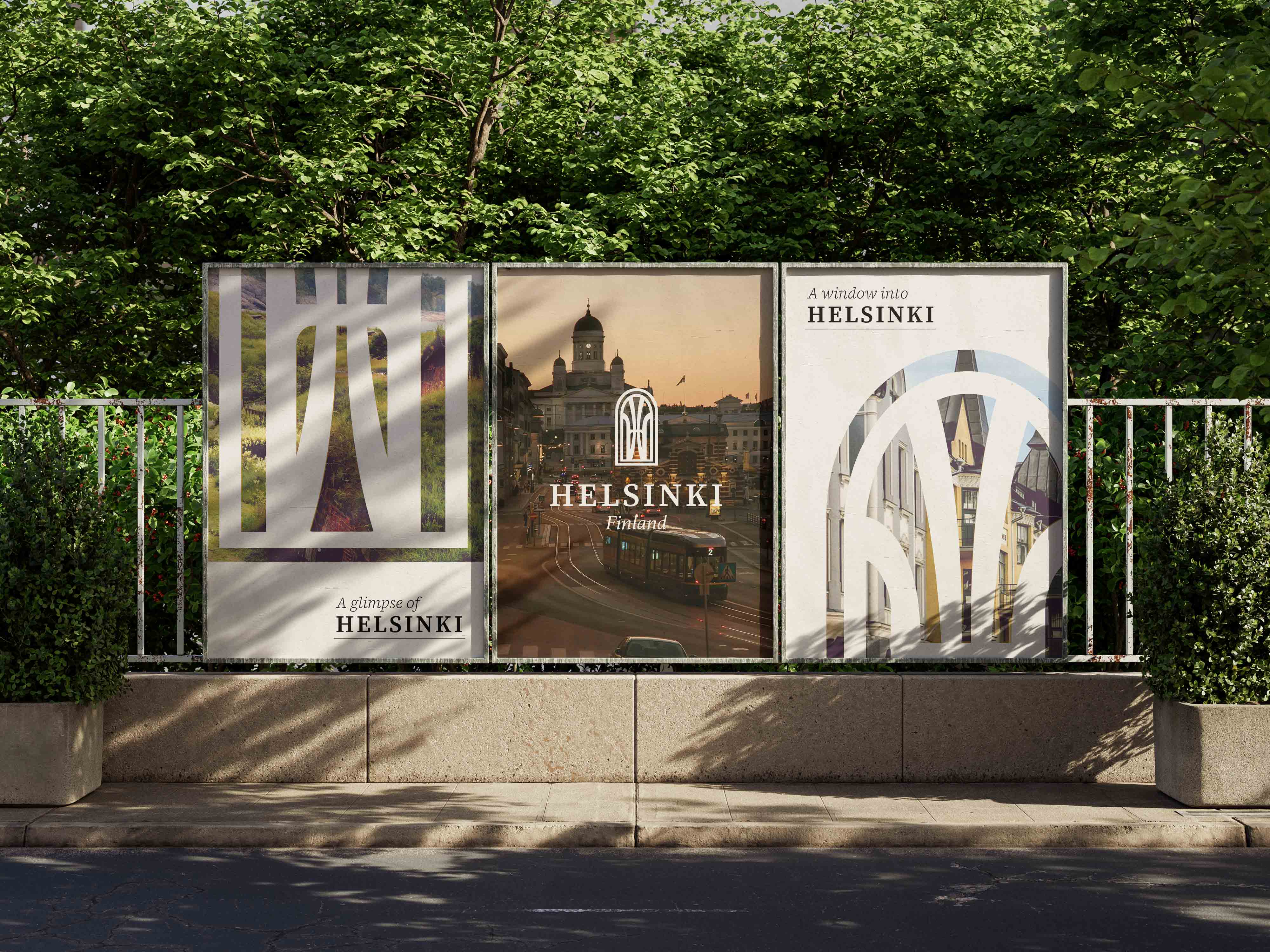 helsinki street poster mockup
