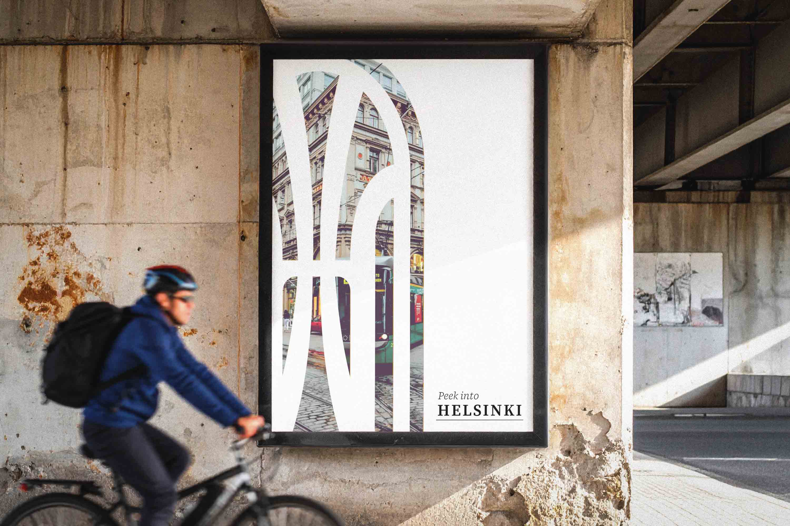 helsinki street poster mockup